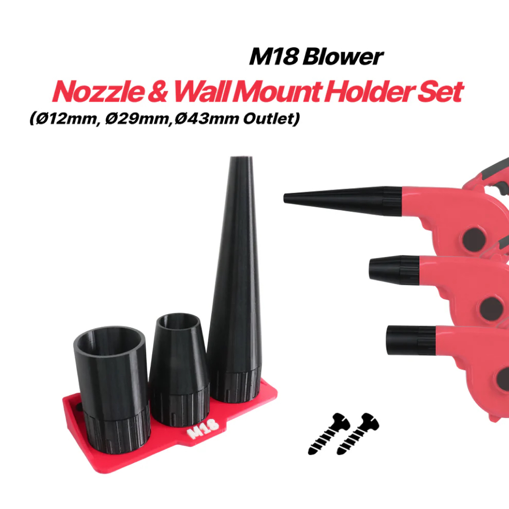 Milwaukee Drill M18 Fuel - Blower Nozzle 3-Piece Set With Wall