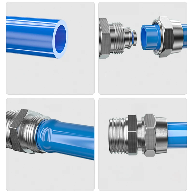 Copper Pneumatic Fittings Air  - Compression Fitting Brass ulasan dan harga
