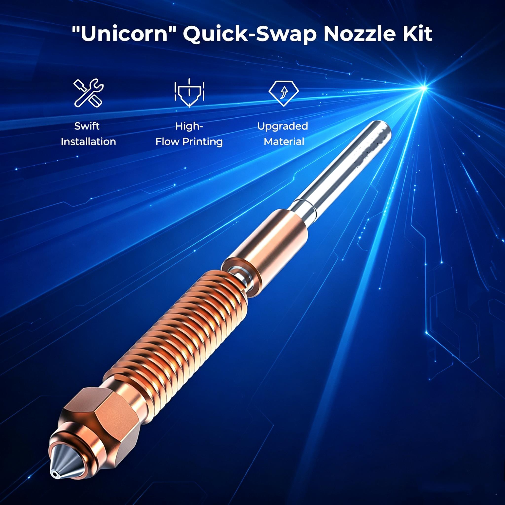 Unicorn Quick-Swap High Flow N - Creality Printer Ender 3 V3 ulasan dan harga