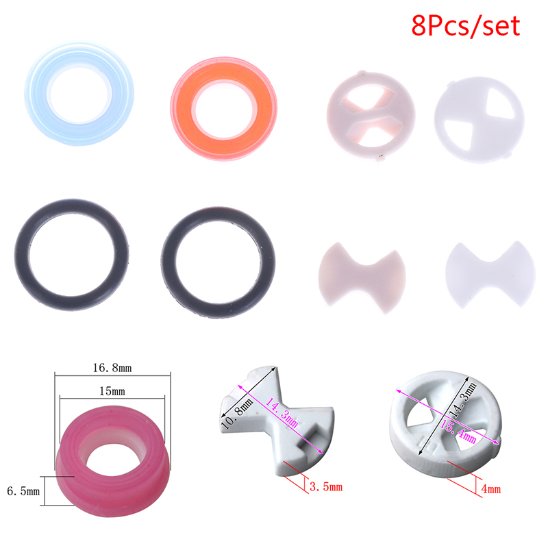【8Pcs/set Ceramic Disc Silicon - Silicone Tap Washer ulasan dan harga